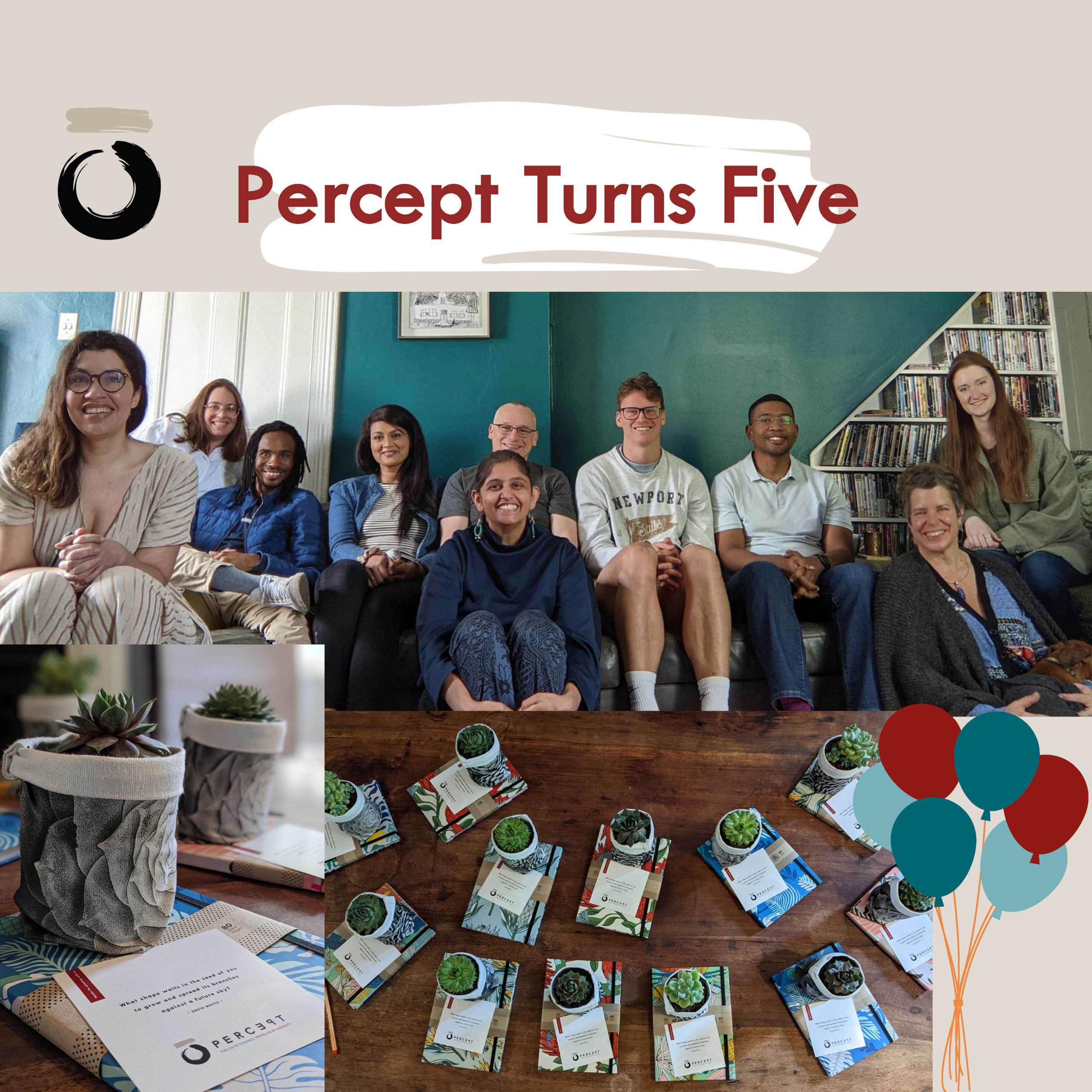 Percept toasts to five years of building a fierce, wholehearted collective